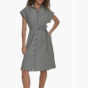 NWOT Calvin Klein Checkered Shirt Dress